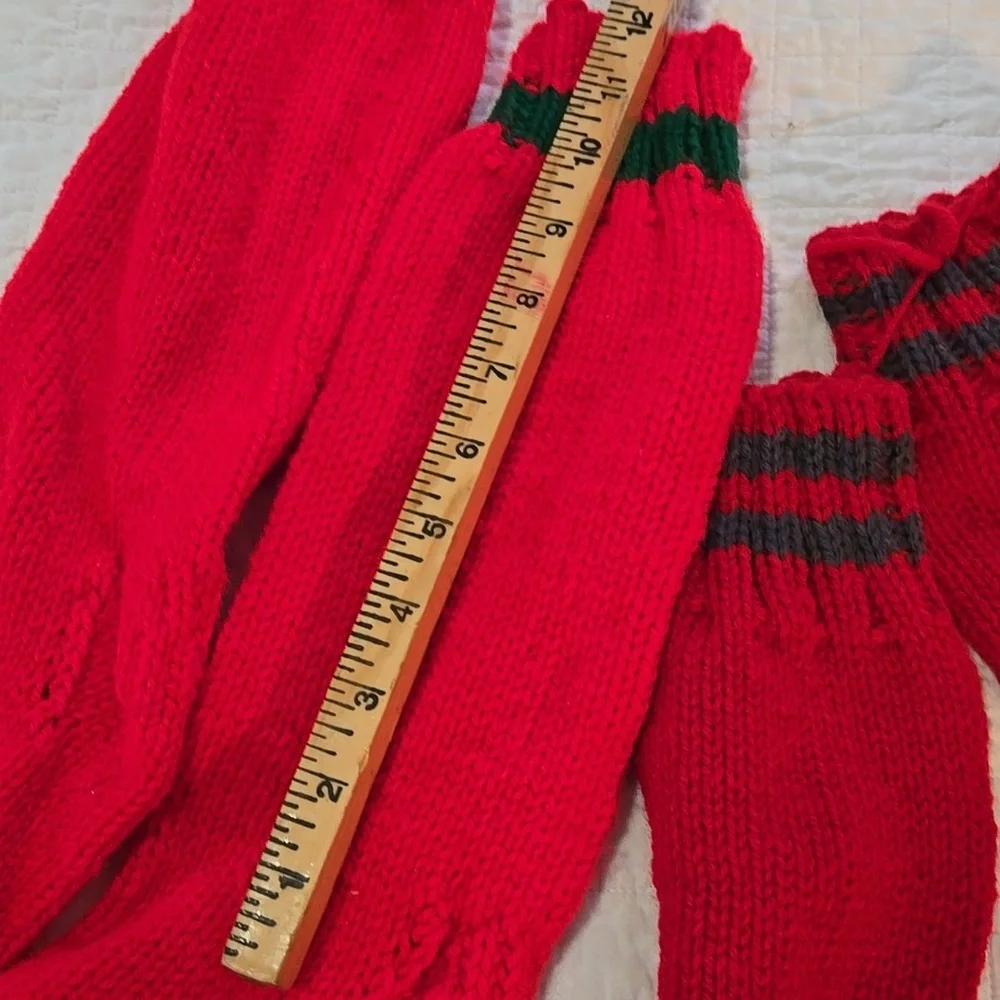 Hand Knit Maine Boot Socks Unisex Winter Warmth Handmade In Maine Two Pairs